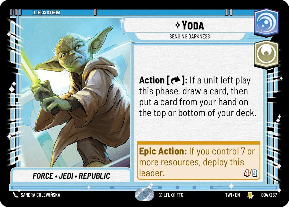 Image for Yoda - Sensing Darkness (Twilight of the Republic) (004/257) - Star Wars: Unlimited