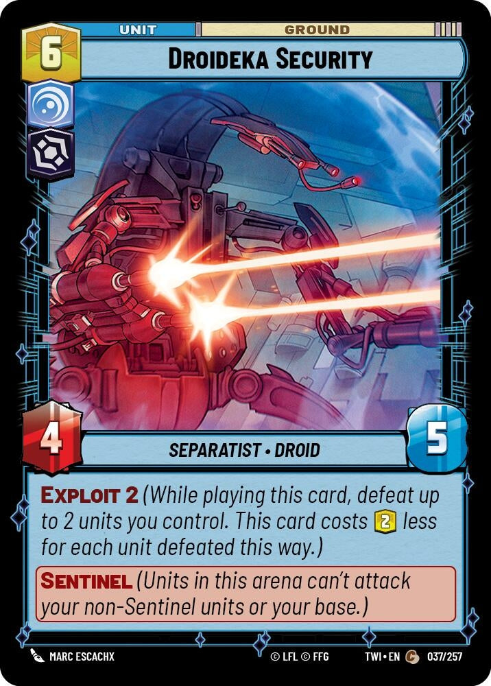 Image for Droideka Security (Twilight of the Republic) (037/257) - Star Wars: Unlimited