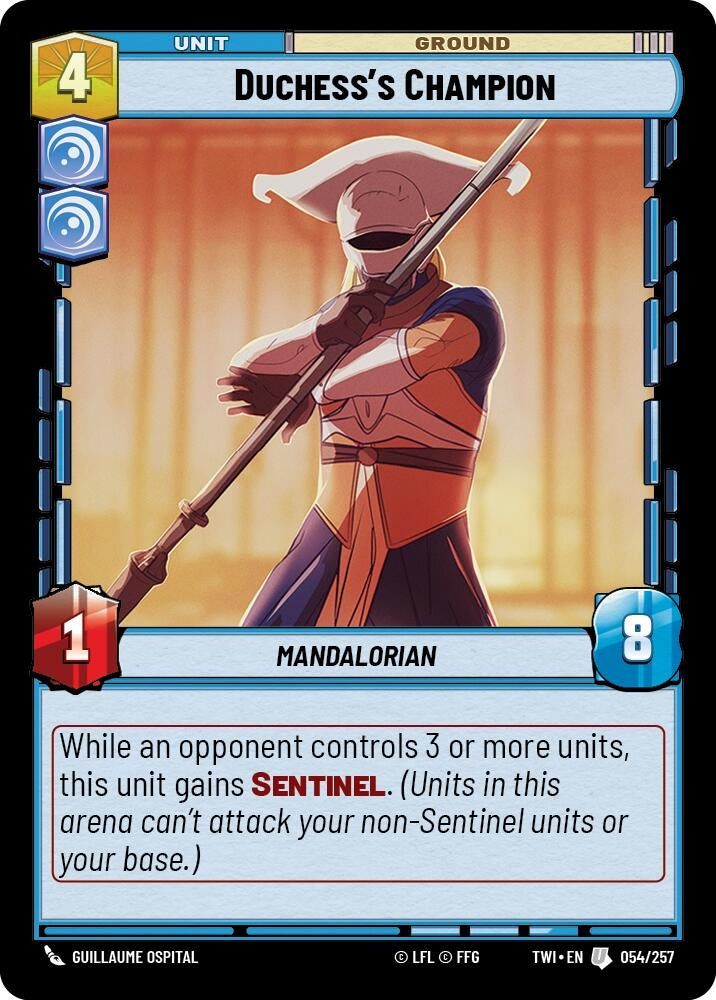Image for Duchess's Champion (Twilight of the Republic) (054/257) - Star Wars: Unlimited