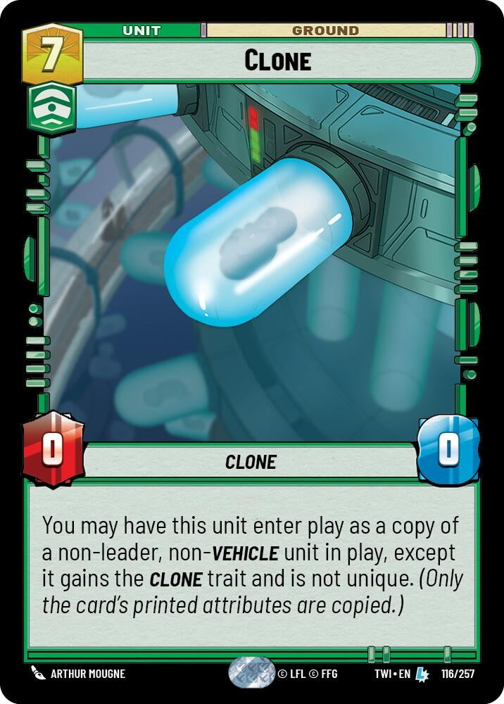 Image for Clone (Twilight of the Republic) (116/257) - Star Wars: Unlimited