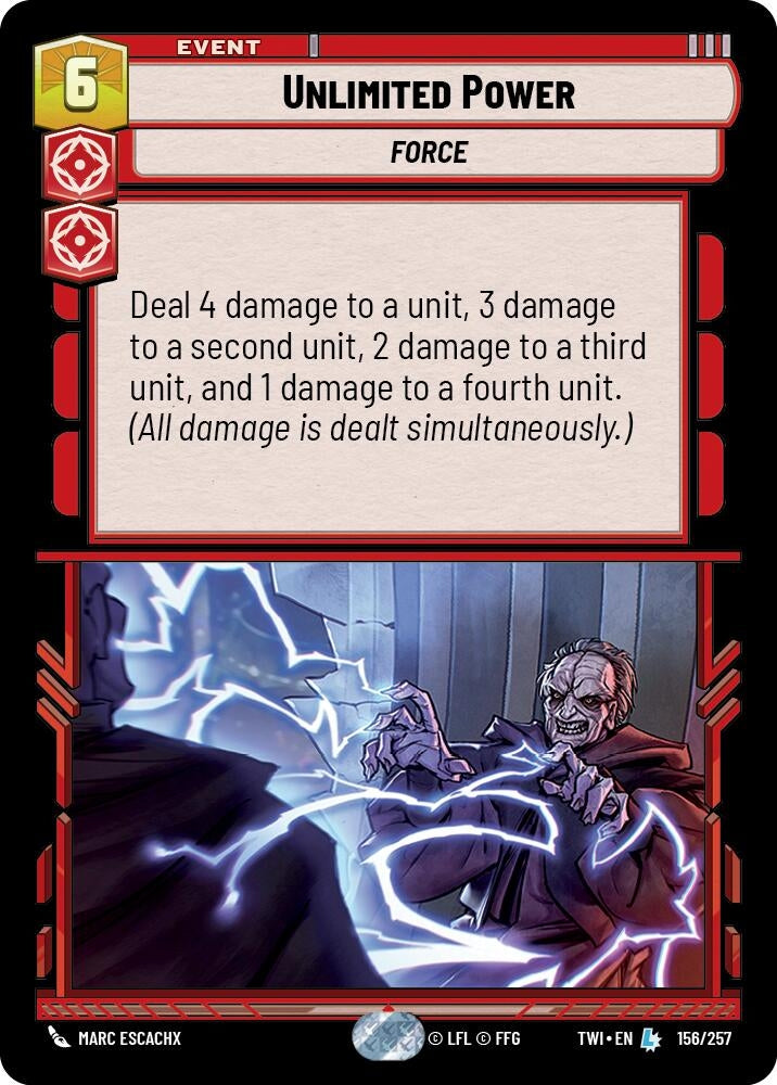 Image for Unlimited Power (Twilight of the Republic) (156/257) - Star Wars: Unlimited