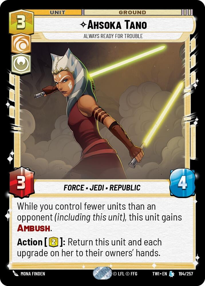 Image for Ahsoka Tano - Always Ready For Trouble (Twilight of the Republic) (194/257) - Star Wars: Unlimited