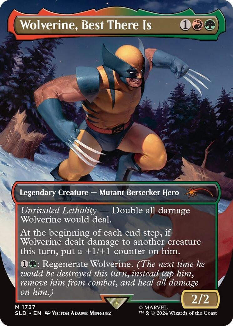 Image for Wolverine, Best There Is (Rainbow Foil) (Secret Lair Drop Series) (1737) - Magic: The Gathering