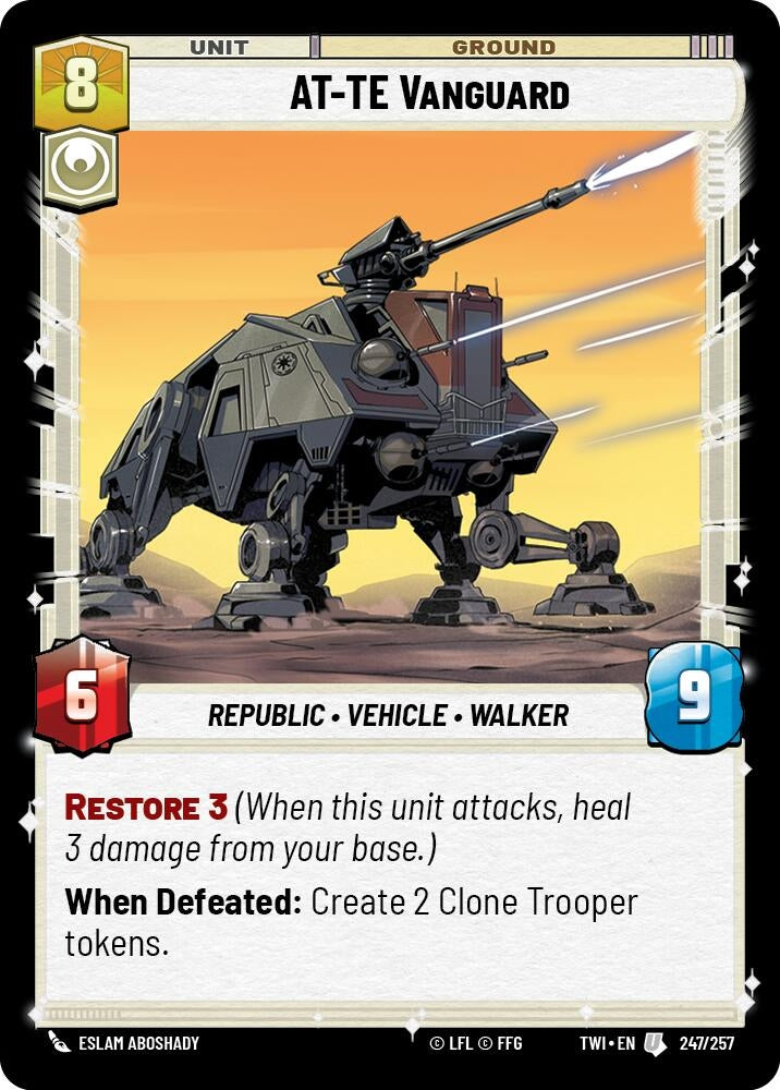 Image for AT-TE Vanguard (Twilight of the Republic) (247/257) - Star Wars: Unlimited