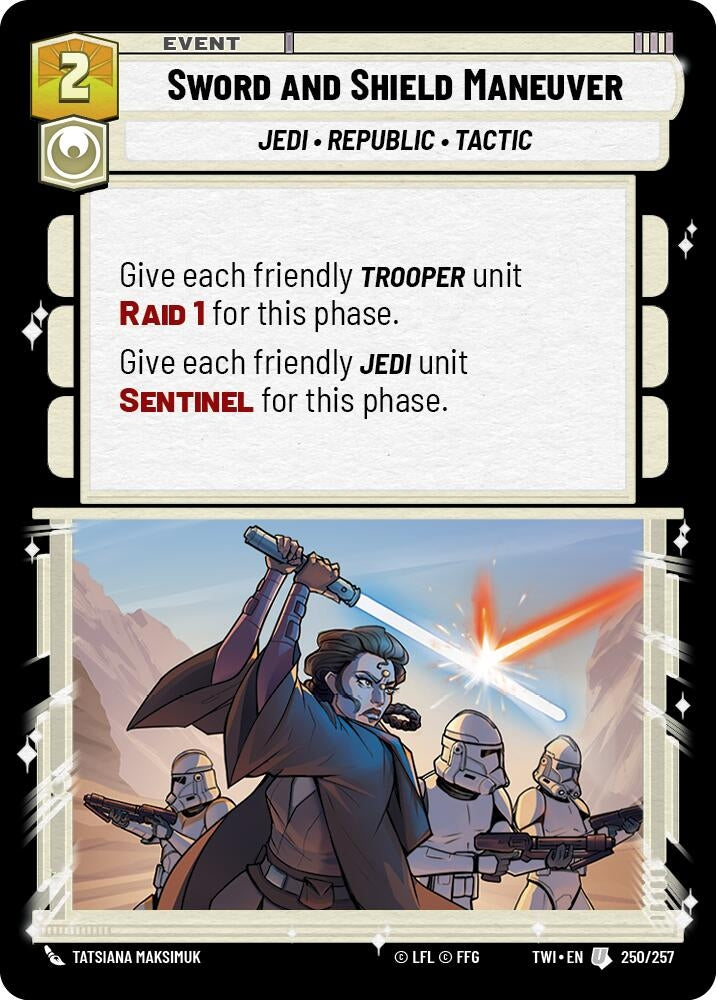Image for Sword and Shield Maneuver (Twilight of the Republic) (250/257) - Star Wars: Unlimited