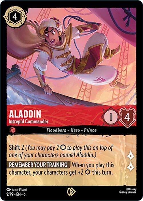 Image for Aladdin - Intrepid Commander (Disney Lorcana Promo Cards) (9) - Disney Lorcana