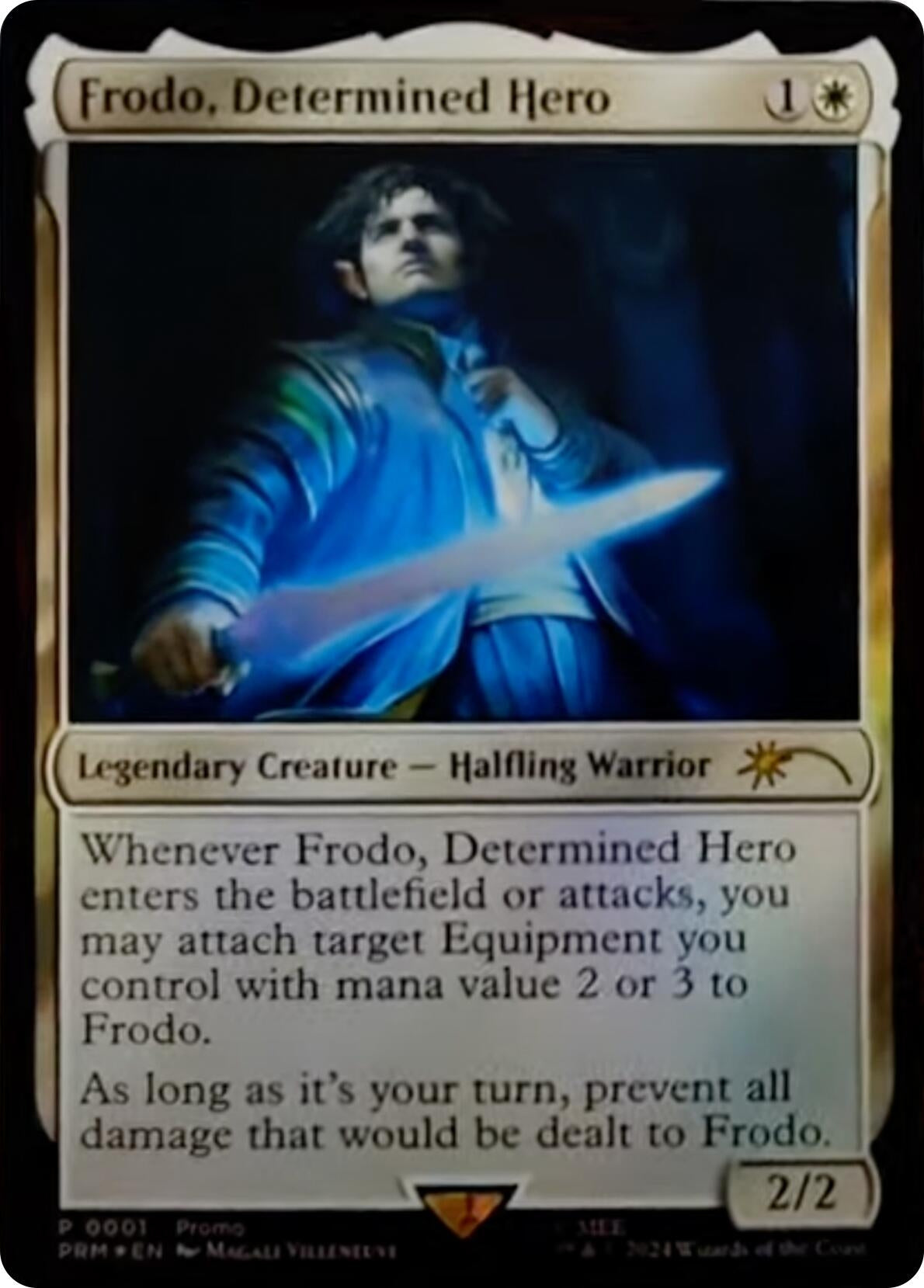 Image for Frodo, Determined Hero (Unique and Miscellaneous Promos) (1) - Magic: The Gathering