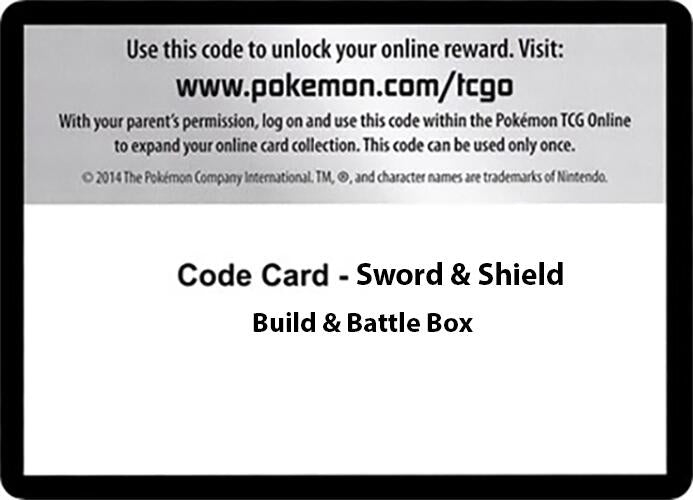 Image for Code Card - Sword & Shield Build & Battle Box - Pokemon