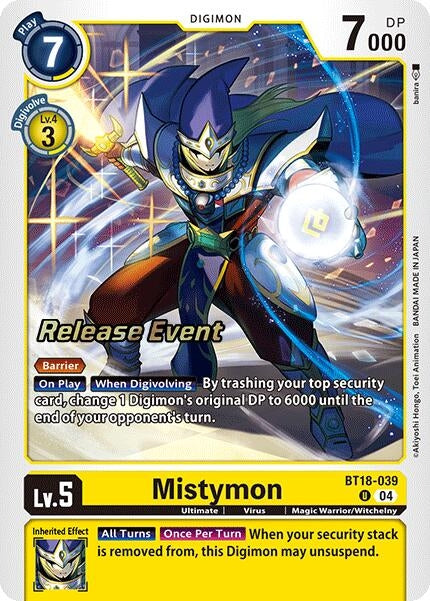 Image for Mistymon (BT18-19_PR) (BT18-039 U) - Digimon Card Game