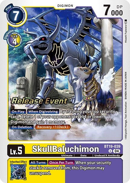 Image for SkullBaluchimon (BT18-19_PR) (BT19-039 U) - Digimon Card Game