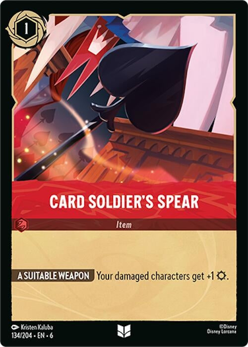 Image for Card Soldier's Spear (6) (134)