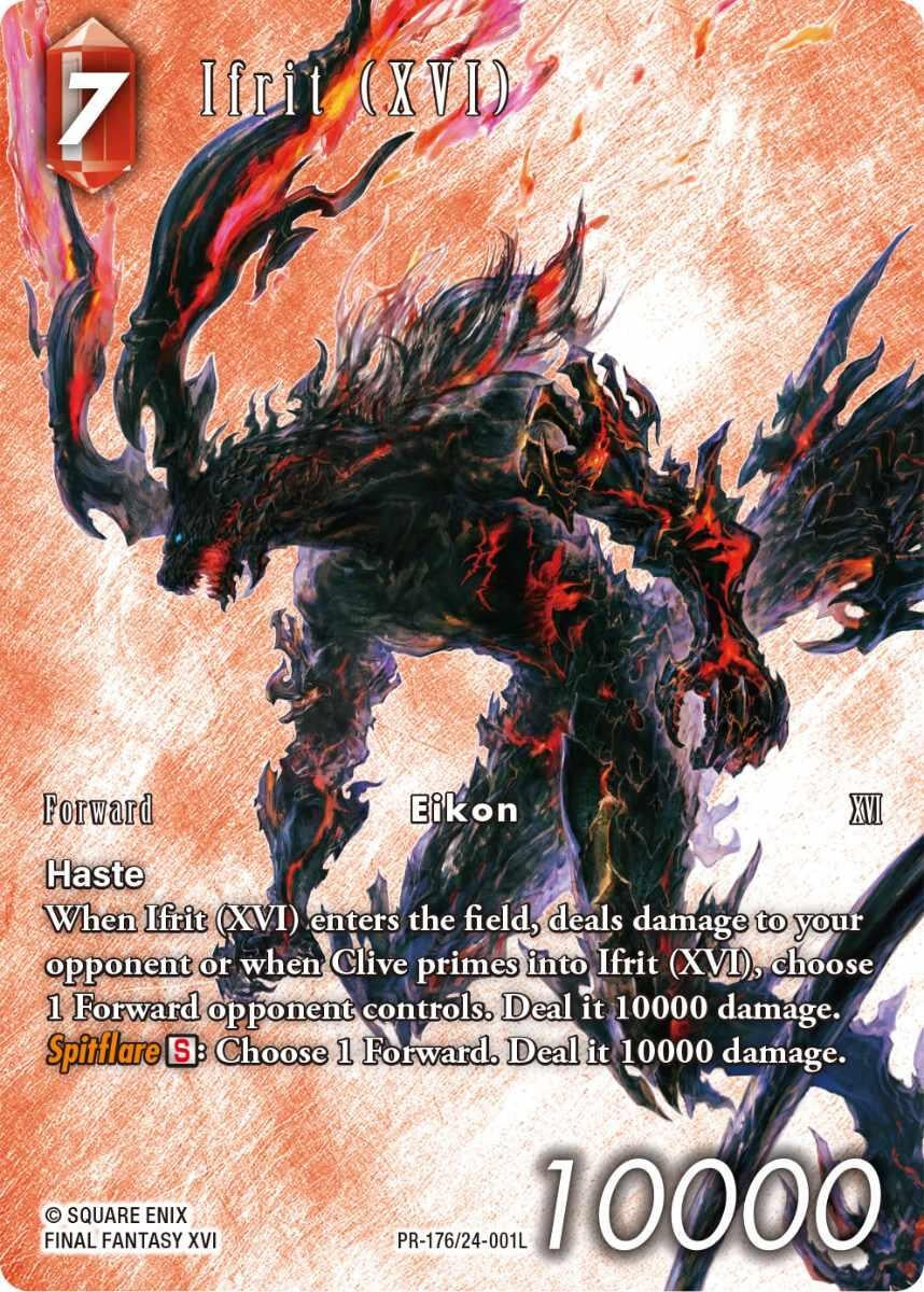 Image for Ifrit (XVI) (Full Art) (Hidden Legends) (24-001L) - Final Fantasy TCG