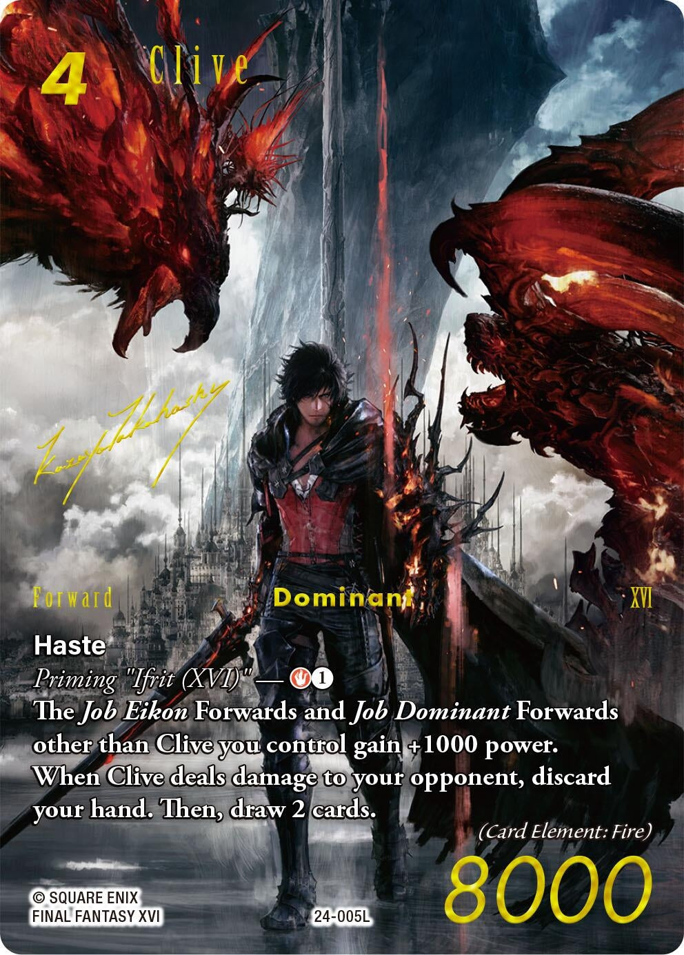 Image for Clive (Full Art Signature) (Hidden Legends) (24-005L) - Final Fantasy TCG