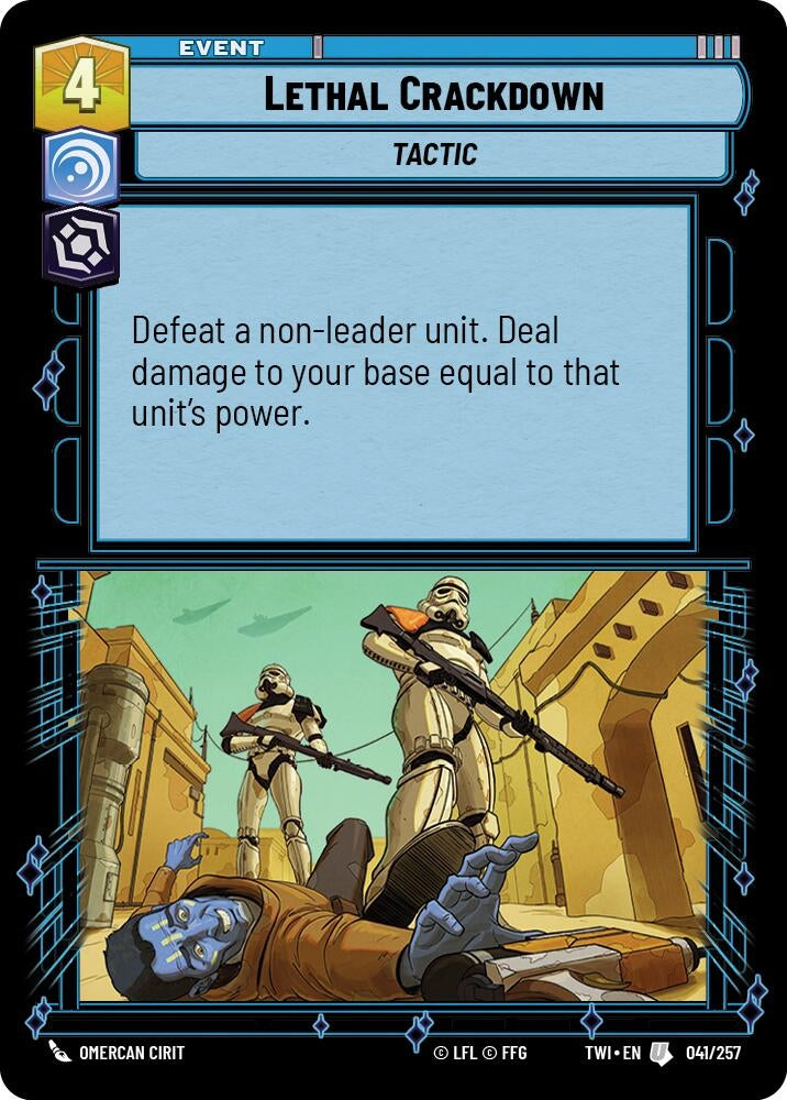 Image for Lethal Crackdown (Twilight of the Republic) (041/257) - Star Wars: Unlimited