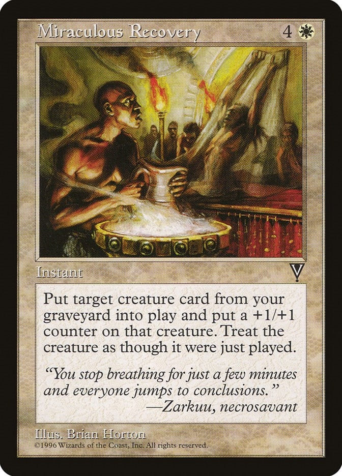 Image for Miraculous Recovery (Visions) - Magic: The Gathering