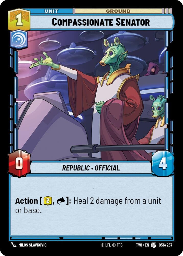 Image for Compassionate Senator (Twilight of the Republic) (056/257) - Star Wars: Unlimited