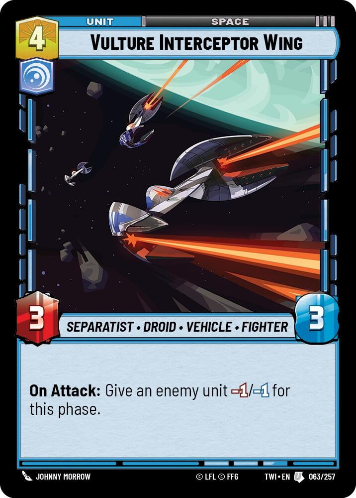 Image for Vulture Interceptor Wing (Twilight of the Republic) (063/257) - Star Wars: Unlimited