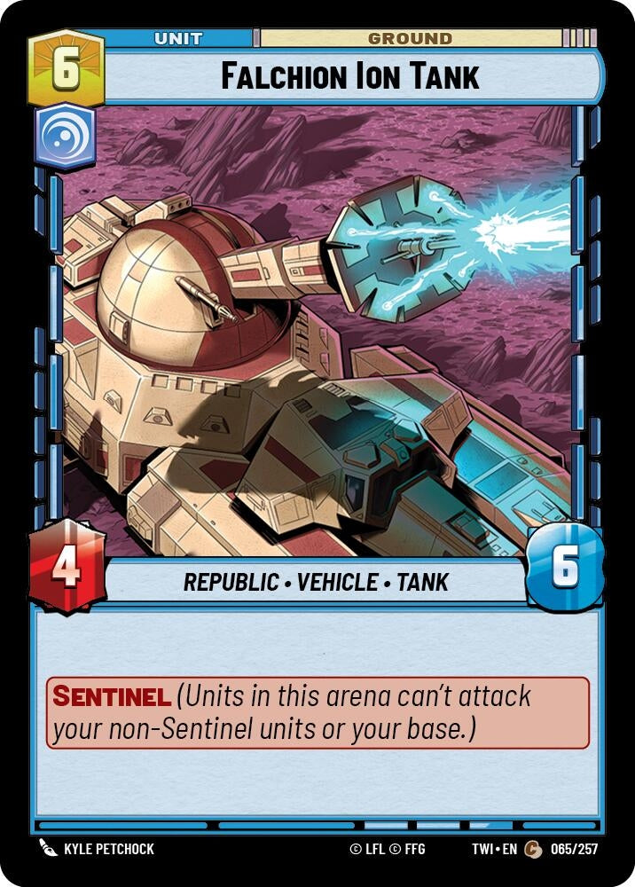 Image for Falchion Ion Tank (Twilight of the Republic) (065/257) - Star Wars: Unlimited