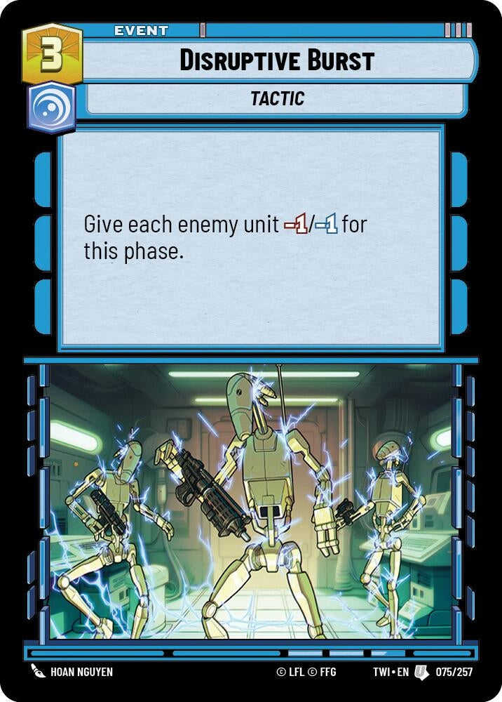 Image for Disruptive Burst (Twilight of the Republic) (075/257) - Star Wars: Unlimited