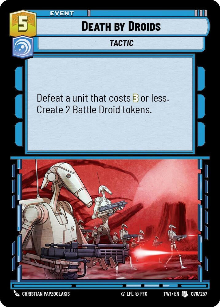 Image for Death by Droids (Twilight of the Republic) (076/257) - Star Wars: Unlimited
