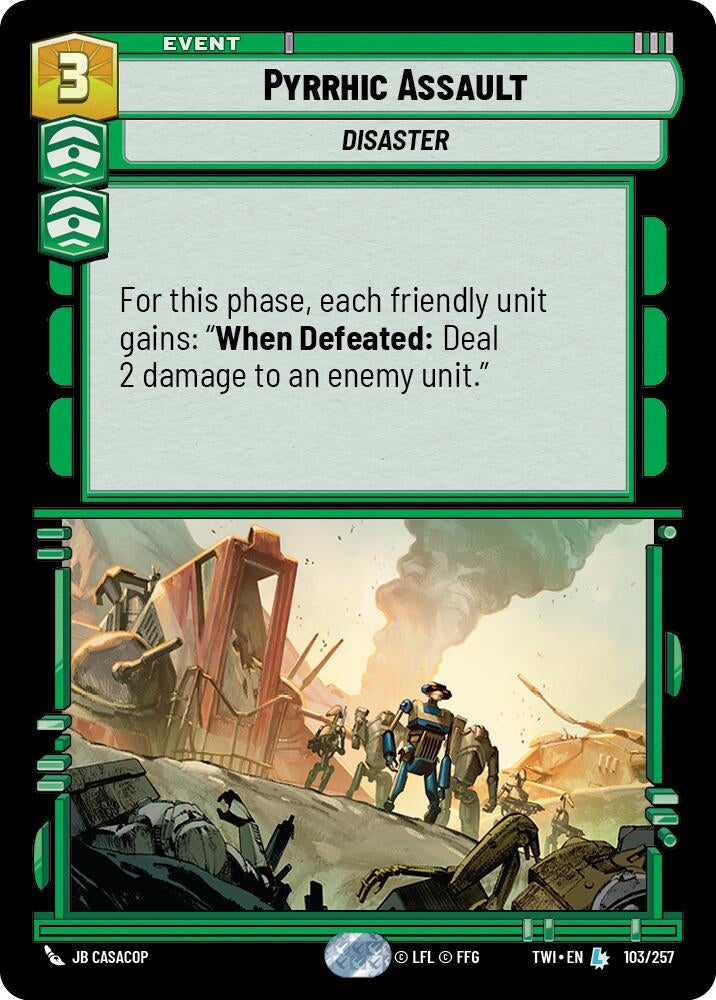 Image for Pyrrhic Assault (Twilight of the Republic) (103/257) - Star Wars: Unlimited