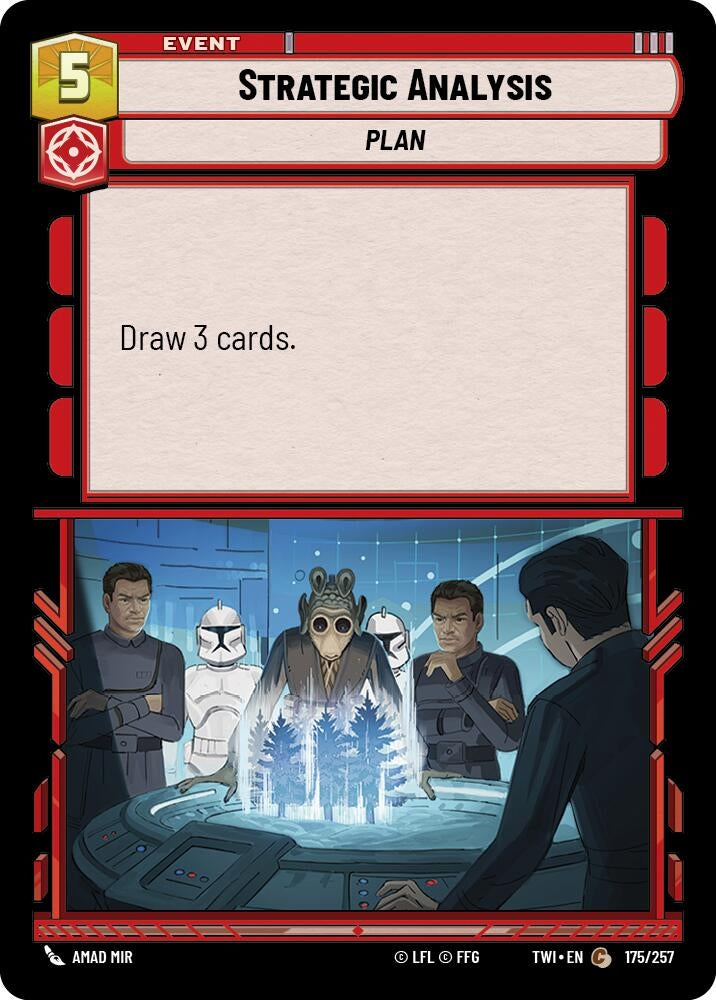 Image for Strategic Analysis (Twilight of the Republic) (175/257) - Star Wars: Unlimited