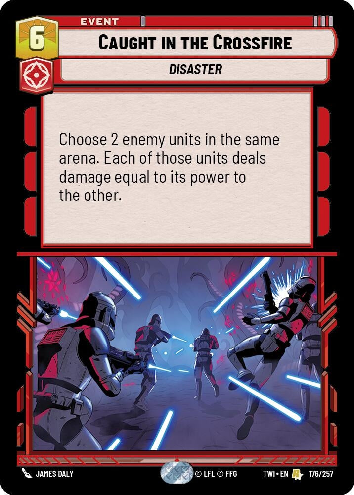 Image for Caught in the Crossfire (Twilight of the Republic) (176/257) - Star Wars: Unlimited