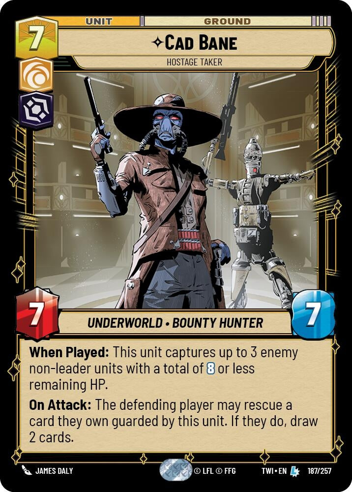 Image for Cad Bane - Hostage Taker (Twilight of the Republic) (187/257) - Star Wars: Unlimited
