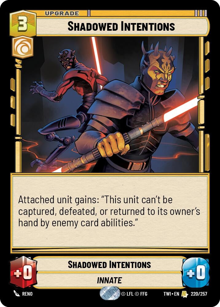 Image for Shadowed Intentions (Twilight of the Republic) (220/257) - Star Wars: Unlimited