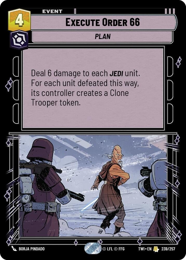 Image for Execute Order 66 (Twilight of the Republic) (239/257) - Star Wars: Unlimited
