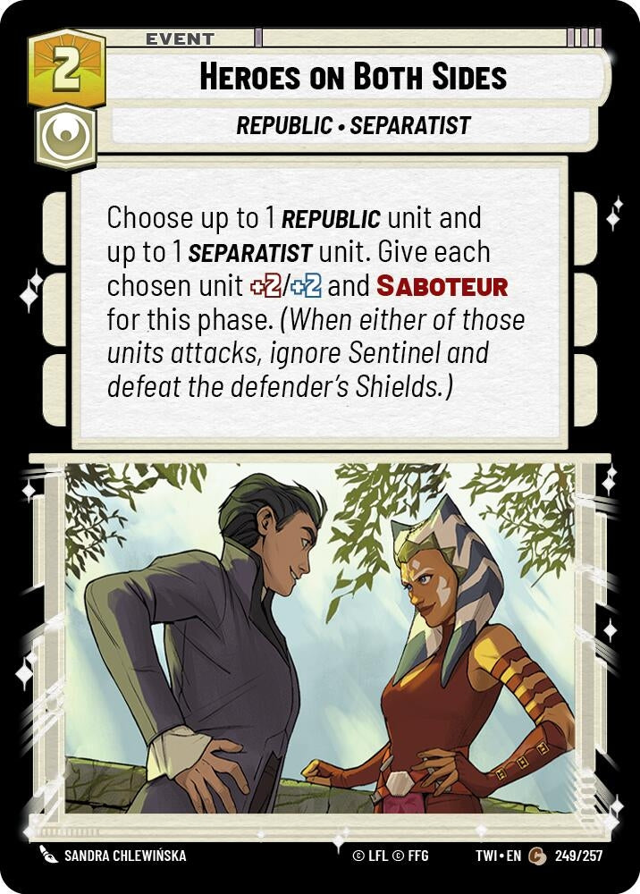 Image for Heroes on Both Sides (Twilight of the Republic) (249/257) - Star Wars: Unlimited