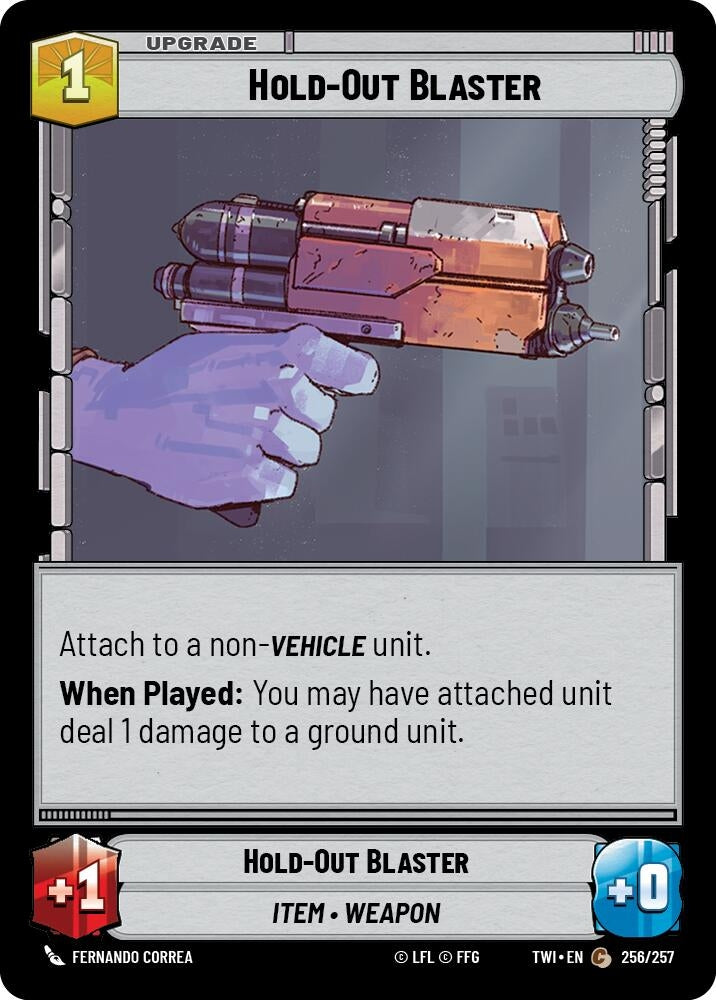 Image for Hold-Out Blaster (Twilight of the Republic) (256/257) - Star Wars: Unlimited