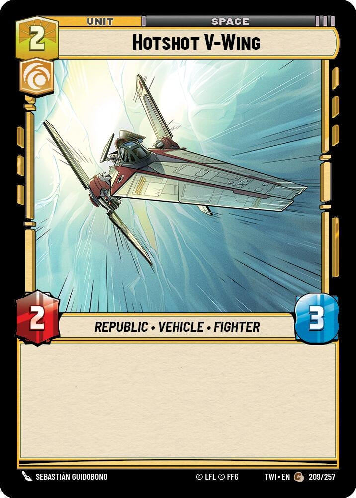 Image for Hotshot V-Wing (Twilight of the Republic) (209/257) - Star Wars: Unlimited