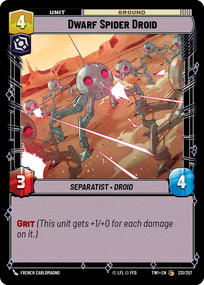 Image for Dwarf Spider Droid (Twilight of the Republic) (231/257) - Star Wars: Unlimited