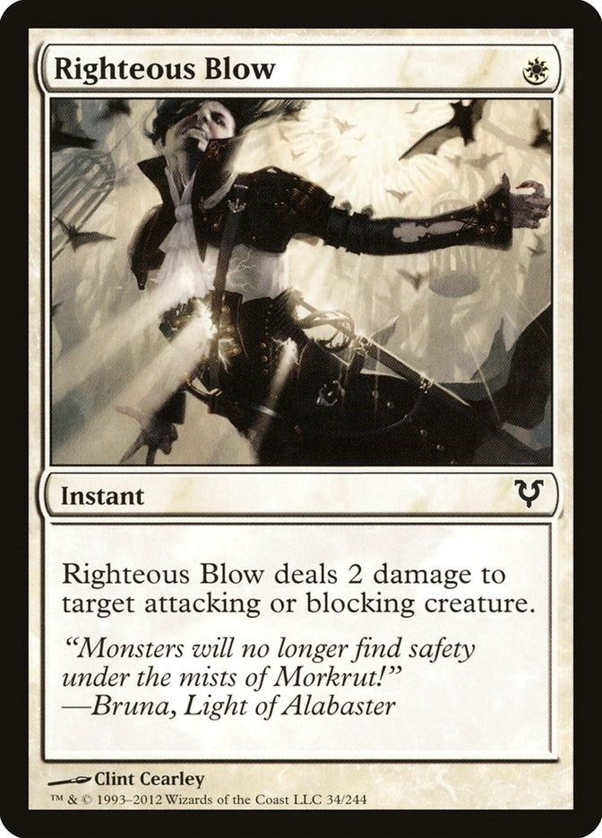 Image for Righteous Blow (Avacyn Restored) (34) - Magic: The Gathering