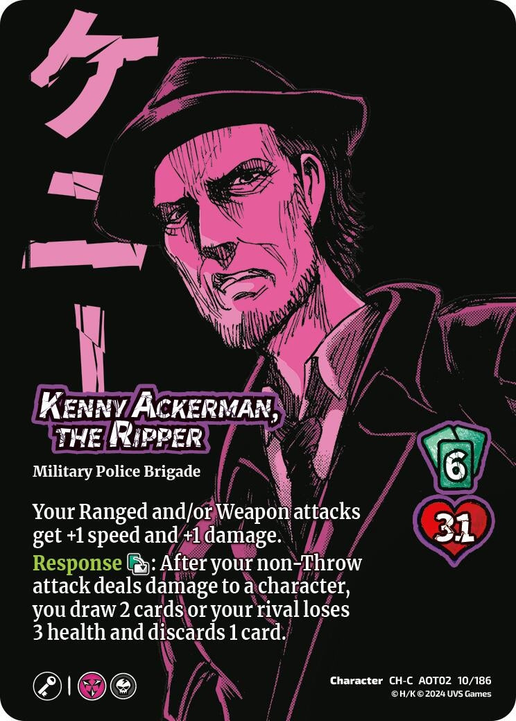 Image for Kenny Ackerman, the Ripper (Attack On Titan: Origins of Power) (10/186) - UniVersus