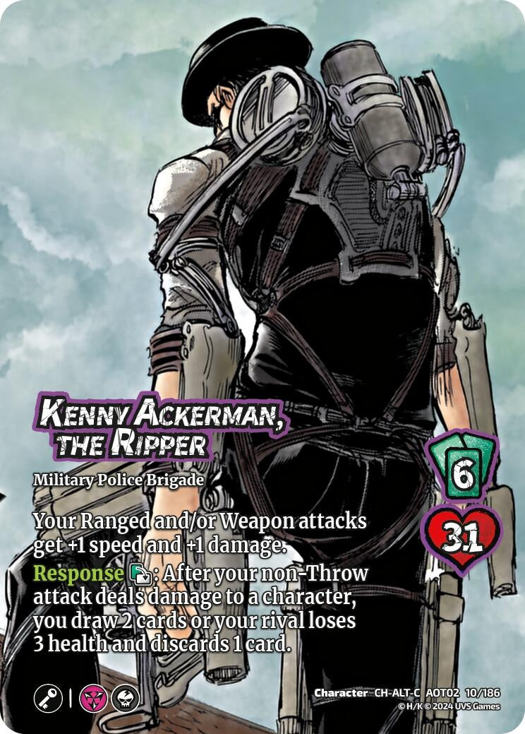 Image for Kenny Ackerman, the Ripper (Alternate Art) (Attack On Titan: Origins of Power) (10/186) - UniVersus