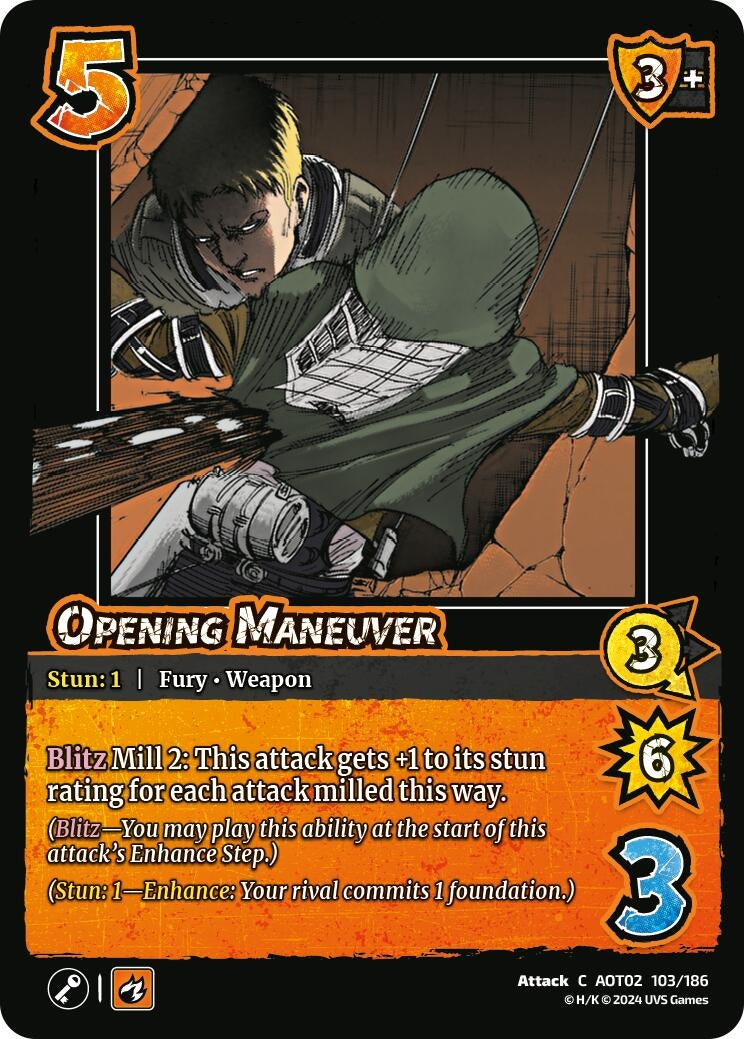 Image for Opening Maneuver (Attack On Titan: Origins of Power) (103/186) - UniVersus