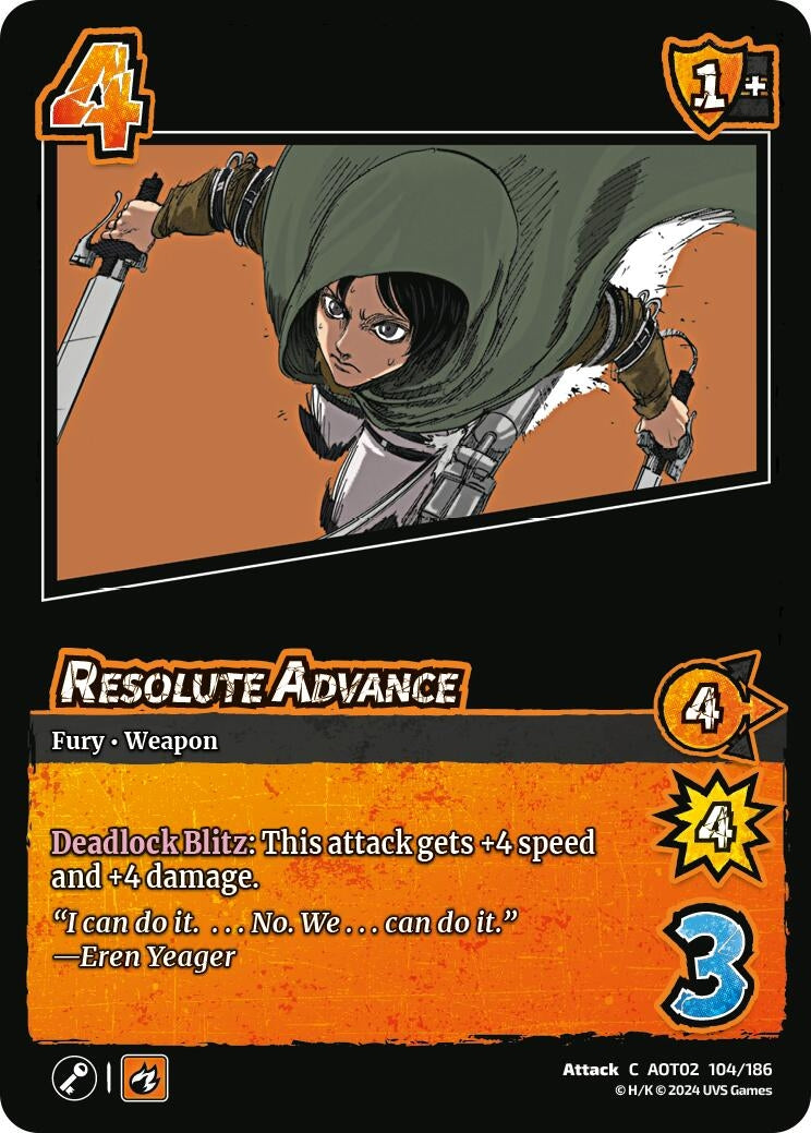 Image for Resolute Advance (Attack On Titan: Origins of Power) (104/186) - UniVersus