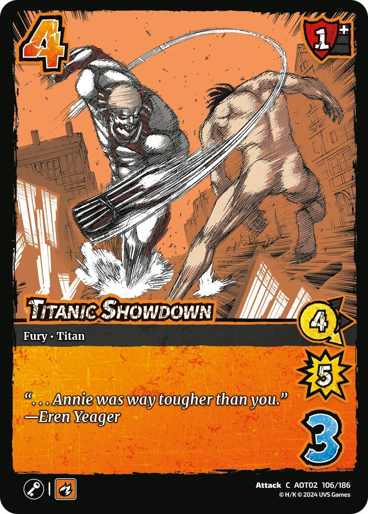 Image for Titanic Showdown (Attack On Titan: Origins of Power) (106/186) - UniVersus