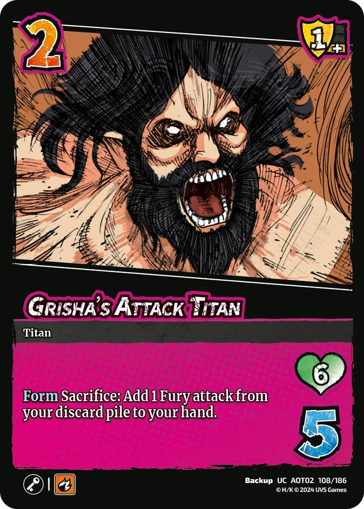 Image for Grisha's Attack Titan (Attack On Titan: Origins of Power) (108/186) - UniVersus