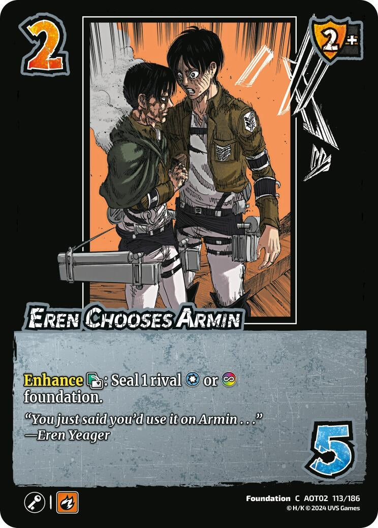 Image for Eren Chooses Armin (Attack On Titan: Origins of Power) (113/186) - UniVersus