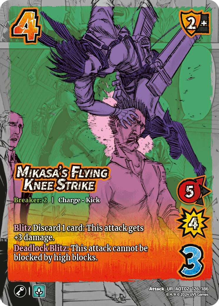Image for Mikasa's Flying Knee Strike (Attack On Titan: Origins of Power) (126/186) - UniVersus