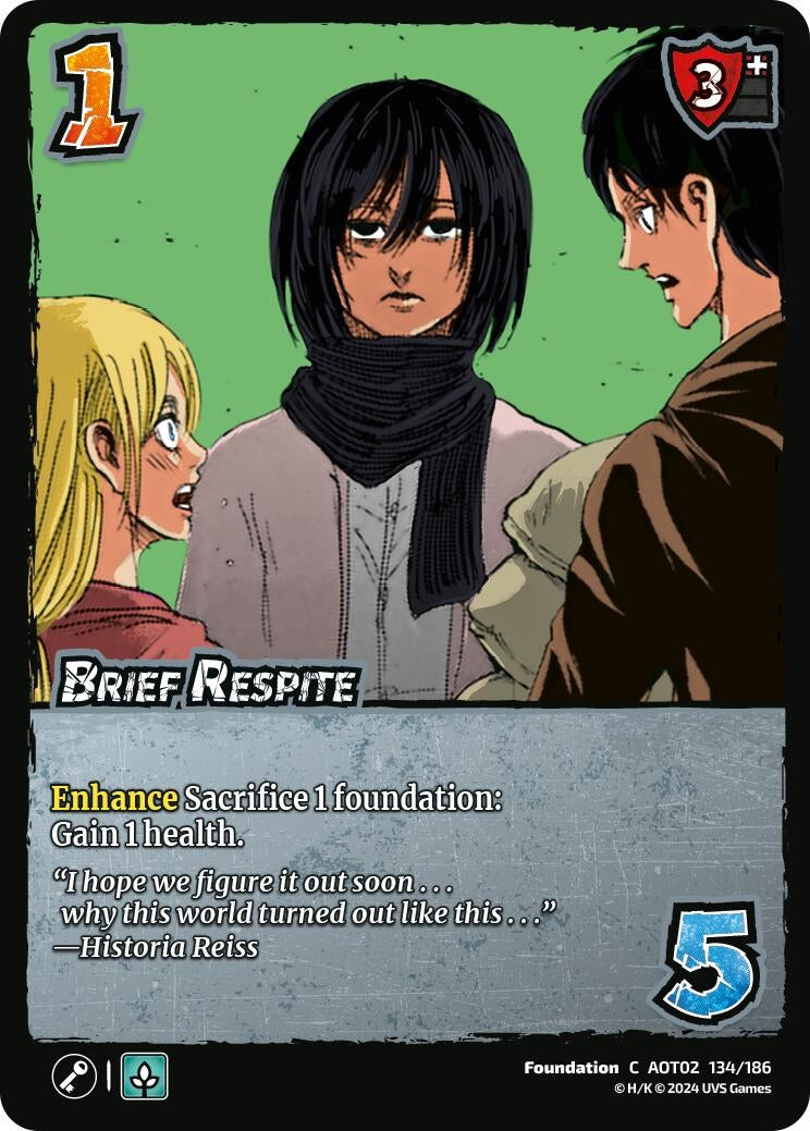 Image for Brief Respite (Attack On Titan: Origins of Power) (134/186) - UniVersus