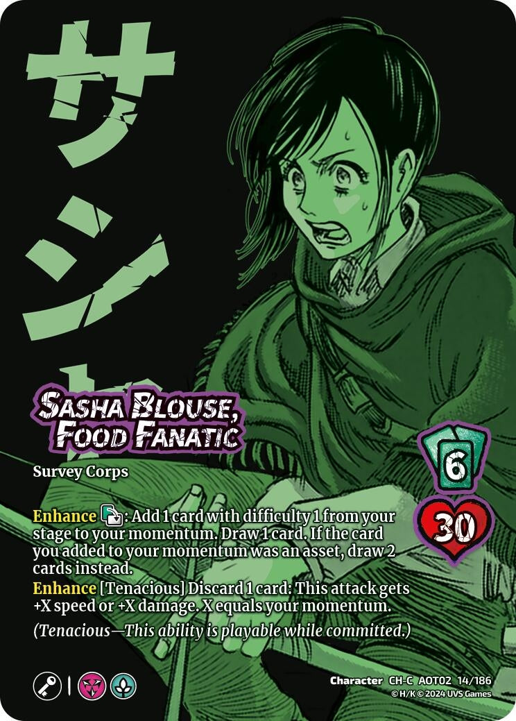 Image for Sasha Blouse, Food Fanatic (Attack On Titan: Origins of Power) (14/186) - UniVersus