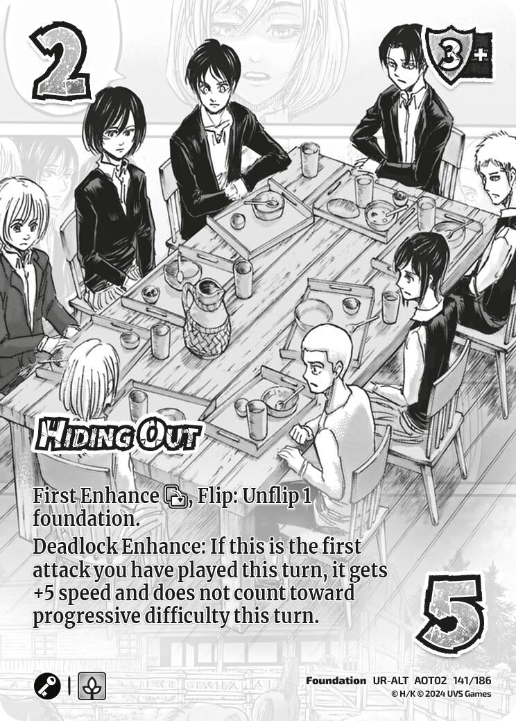 Image for Hiding Out (Alternate Art) (Attack On Titan: Origins of Power) (141/186) - UniVersus
