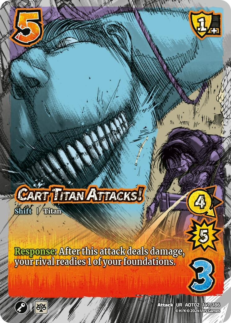 Image for Cart Titan Attacks! // The Cart Titan (Attack On Titan: Origins of Power) (147a/186) - UniVersus