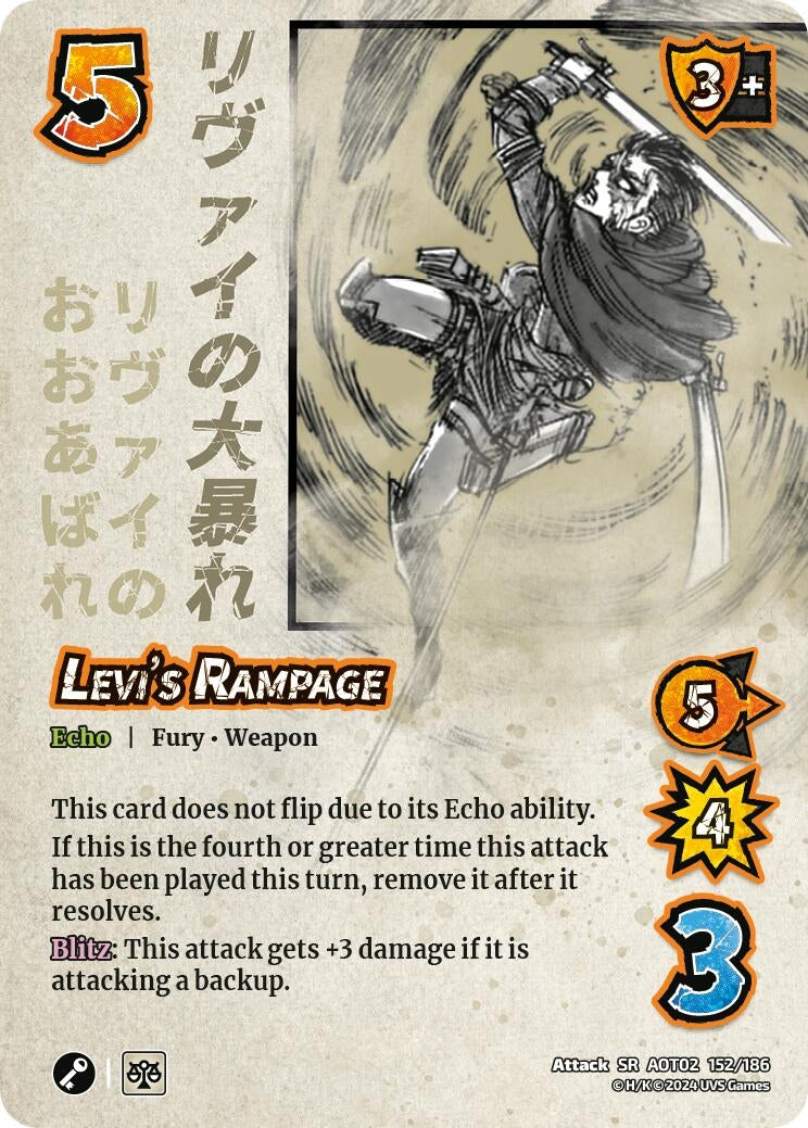 Image for Levi's Rampage (Attack On Titan: Origins of Power) (152/186) - UniVersus