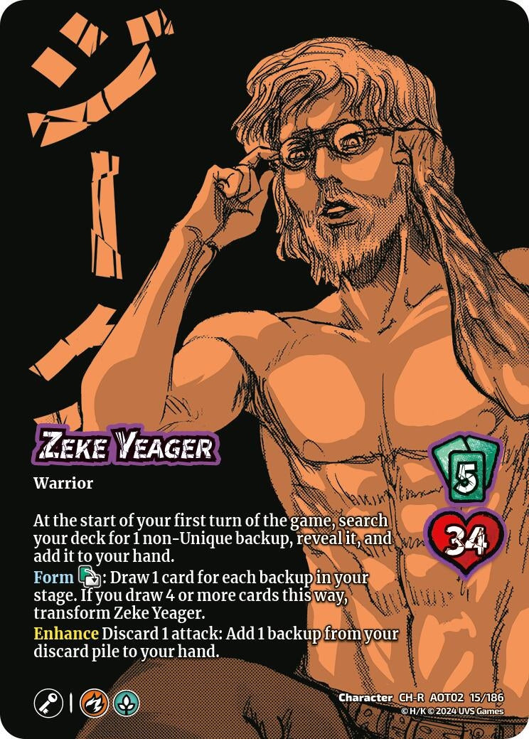 Image for Zeke Yeager // Zeke, Beast Titan (Attack On Titan: Origins of Power) (15a/186) - UniVersus