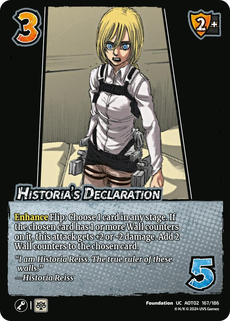 Image for Historia's Declaration (Attack On Titan: Origins of Power) (167/186) - UniVersus